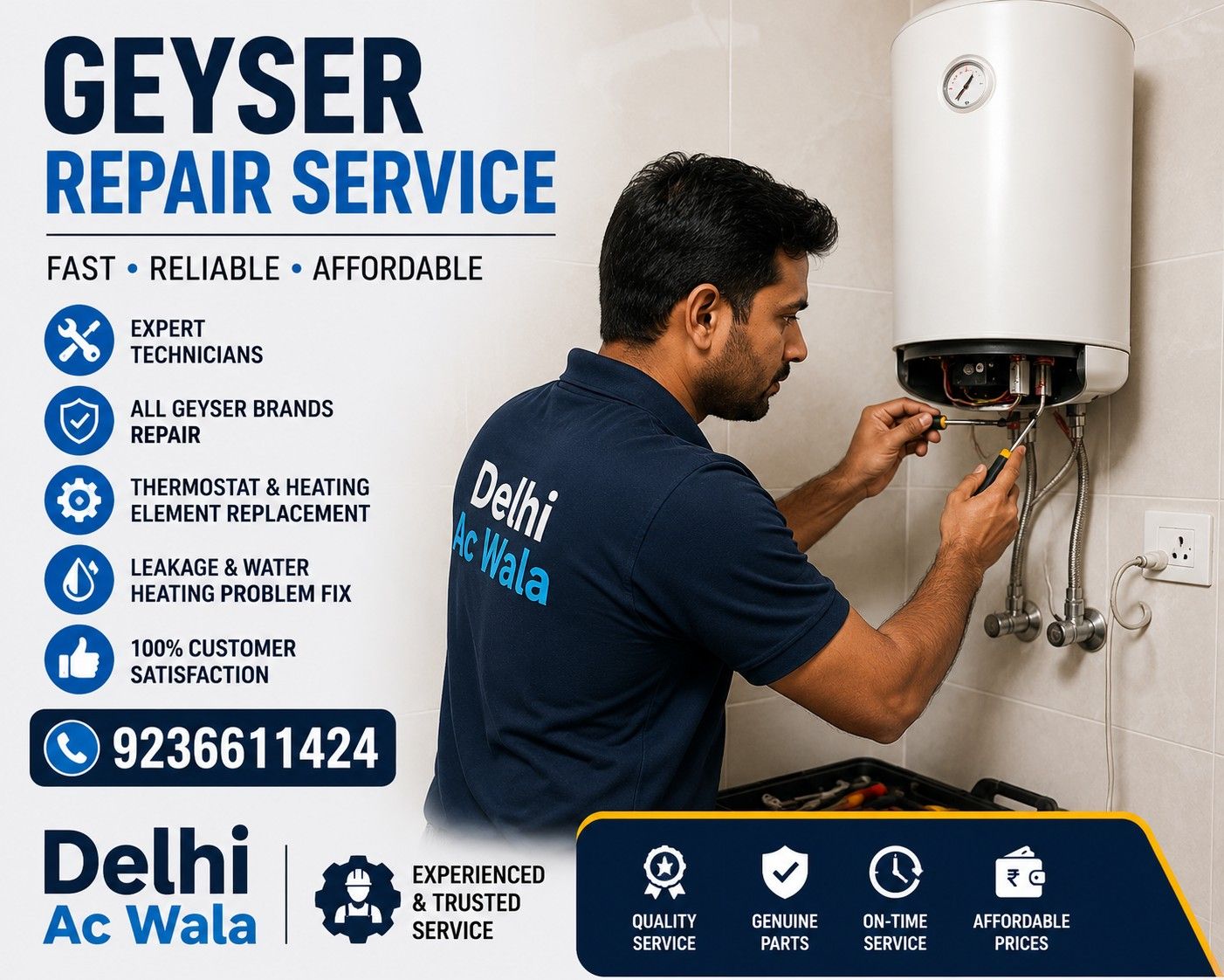 Geyser Repair & Installation Service in Delhi